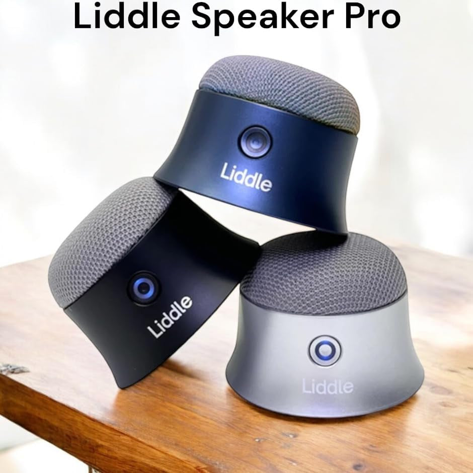 Liddle Speaker Pro - Magnetic Portable Bluetooth Speaker with Microphone for iPhone 12/13/14/15/16, 5W Wireless Audio, 8-Hour Battery Life, Water-Resistant, Magnetic Attachment (Black)